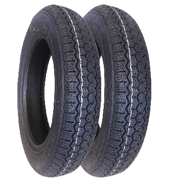 LOT DE 2 PNEUS 135/15 _ PROFIL D´ÉPOQUE