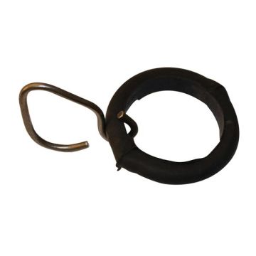 ANNEAU CAOUTCHOUC + CROCHET INOX