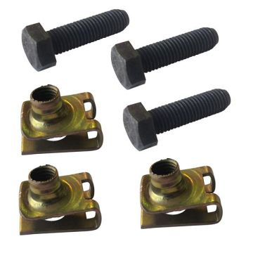 KIT DE VISSERIE DE FIXATION CHARNIÈRE INFÉRIEURE FIXE MEHARI (3 AGRAFES + 3 VIS Ø7X20MM)