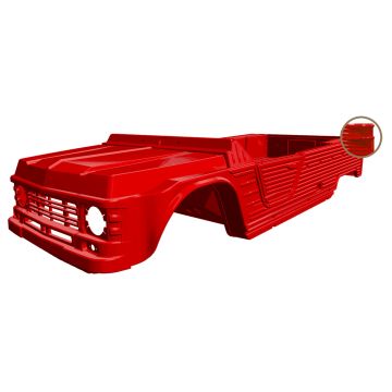 KIT CARROSSERIE ROUGE HOPI NOUVEAU MODÈLE AVEC TABLEAU DE BORD ANCIEN MODÈLE MÉHARI