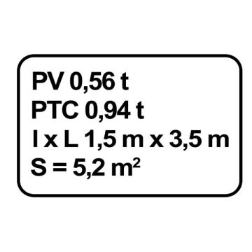 PLAQUE DE TARE
