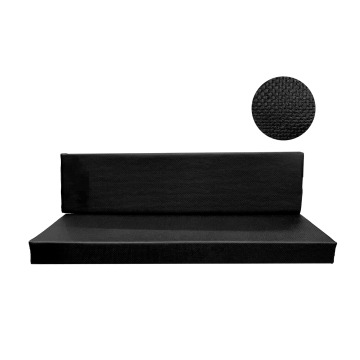 BANQUETTE ARRIERE SKAÏ NOIR TRESSE MÉHARI