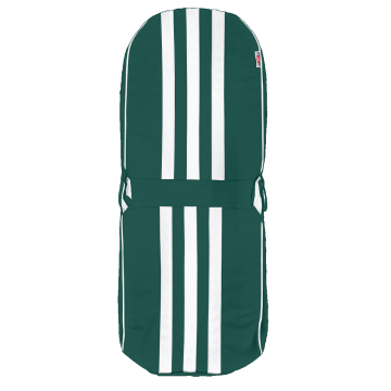 GARNITURE SIÈGE AVANT GAUCHE SYMÉTRIQUE SKAÏ VERT RAYE BLANC