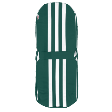 GARNITURE SIÈGE AVANT DROIT SYMÉTRIQUE SKAÏ VERT RAYE BLANC