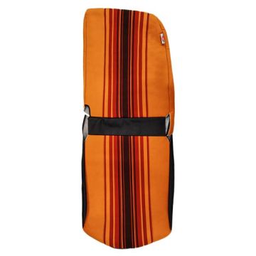 GARNITURE SIÈGE AV G ASYMÉTRIQUE TISSU ORANGE RAYE