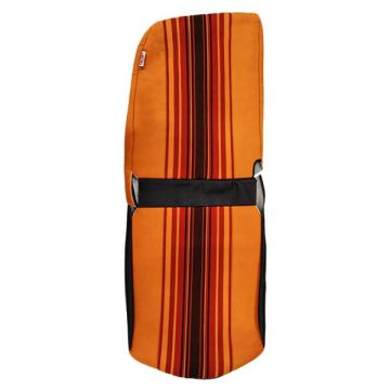 GARNITURE SIÈGE AV D ASYMÉTRIQUE TISSU ORANGE RAYE