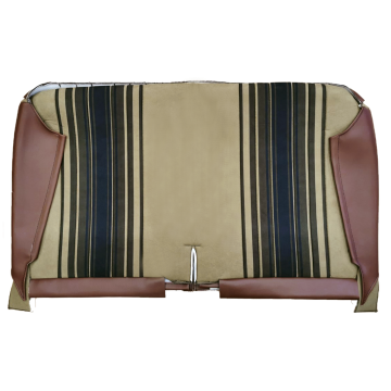 GARNITURE BANQUETTE AVANT TISSU MARRON RAYE