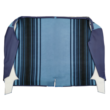 GARNITURE BANQUETTE ARRIERE TISSU BLEU RAYE