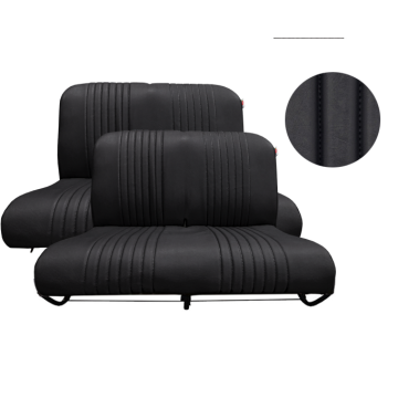 BANQUETTE AV + BANQUETTE AR SKAÏ NOIR