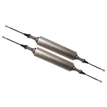 PAIRE DE 2 POTS DE SUSPENSION EN INOX Ø110 COMPLETS POUR MÉHARI, 2CV ET DYANE