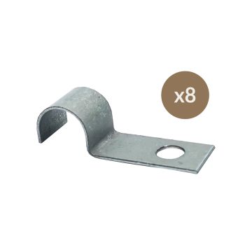 LOT DE 8 AGRAFES DE FIXATION DE CONDUITE D´ESSENCE SUR PLATEFORME