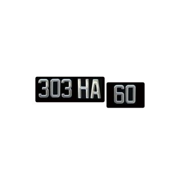 PLAQUE ARRIÈRE EN 2 PARTIES NON SYMÉTRIQUES POUR 2CV AVANT 1956