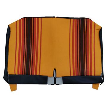 GARNITURE BANQUETTE ARRIERE RABATTABLE DYANE TISSU ORANGE RAYE