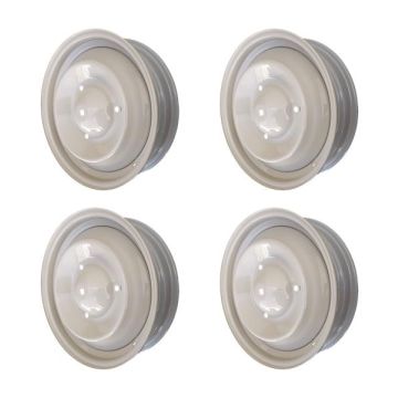 LOT DE 4 JANTE GRIS ROSÉ 2CVP PEINTURE PLASTIFIÉE