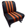 SIÈGE AVANT GAUCHE SKAÏ NOIR RAYÉ ORANGE MEHARI