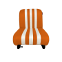 SIÈGE AVANT GAUCHE SKAÏ ORANGE RAYÉ BLANC MEHARI