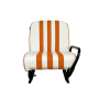 SIÈGE AVANT DROIT SKAÏ BLANC RAYÉ ORANGE MEHARI