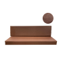 BANQUETTE ARRIERE SKAÏ MARRON TRESSE MÉHARI
