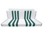 BANQUETTE ARRIERE SKAÏ BLANC RAYÉ VERT MÉHARI