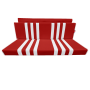 BANQUETTE ARRIERE SKAÏ ROUGE RAYÉ BLANC MÉHARI