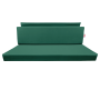 GARNITURE DE BANQUETTE ARRIERE EN SKAÏ VERT POUR MÉHARI