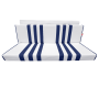 GARNITURE DE BANQUETTE ARRIERE SKAÏ BLANC RAYÉ BLEU MÉHARI