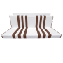 GARNITURE DE BANQUETTE ARRIERE SKAÏ BLANC RAYÉ MARRON MÉHARI