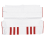 GARNITURE DE BANQUETTE ARRIERE SKAÏ BLANC RAYÉ ROUGE MÉHARI