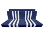 GARNITURE DE BANQUETTE ARRIERE BLEUE RAYÉE BLANCHE POUR MÉHARI