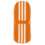 GARNITURE SIÈGE AVANT GAUCHE SYMÉTRIQUE SKAÏ ORANGE RAYE BLANC