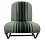 SIÈGE AVANT DROIT SYMÉTRIQUE TISSU VERT RAYE