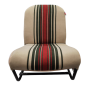 SIÈGE AVANT DROIT SYMÉTRIQUE TISSU BEIGE RAYE