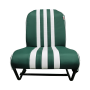 SIÈGE AVANT GAUCHE SYMÉTRIQUE SKAÏ VERT RAYE BLANC