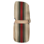 GARNITURE SIÈGE AVANT GAUCHE ASYMÉTRIQUE TISSU BEIGE RAYE