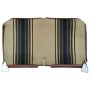 GARNITURE BANQUETTE AVANT TISSU MARRON RAYE