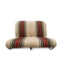 BANQUETTE AVANT COMPLÈTE TISSU BEIGE RAYE