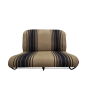BANQUETTE AVANT COMPLÈTE TISSU MARRON RAYE