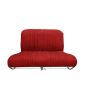 BANQUETTE AVANT TISSU DIAMANTE ROUGE (SUR ARMATURE AZAM GRISE)