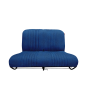 BANQUETTE AVANT TISSU DIAMANTE BLEU (SUR ARMATURE NM NOIRE)