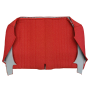 GARNITURE BANQUETTE ARRIERE TISSU DIAMANTE ROUGE
