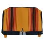 GARNITURE BANQUETTE ARRIERE TISSU ORANGE RAYE