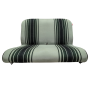 BANQUETTE ARRIERE TISSU VERT RAYE