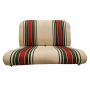 BANQUETTE ARRIERE TISSU BEIGE RAYE