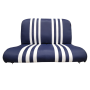 BANQUETTE ARRIERE SKAÏ BLEU RAYE BLANC