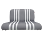BANQUETTE ARRIERE SKAÏ GRIS RAYE BLANC