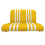 BANQUETTE ARRIERE SKAÏ JAUNE RAYE BLANC