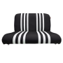 BANQUETTE ARRIERE SKAÏ NOIR RAYE BLANC