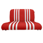 BANQUETTE ARRIERE SKAÏ ROUGE RAYE BLANC