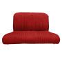 BANQUETTE ARRIERE TISSU DIAMANTE ROUGE (SUR ARMATURE AZAM GRISE)