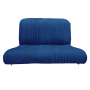 BANQUETTE ARRIERE TISSU DIAMANTE BLEU (SUR ARMATURE NM NOIRE)
